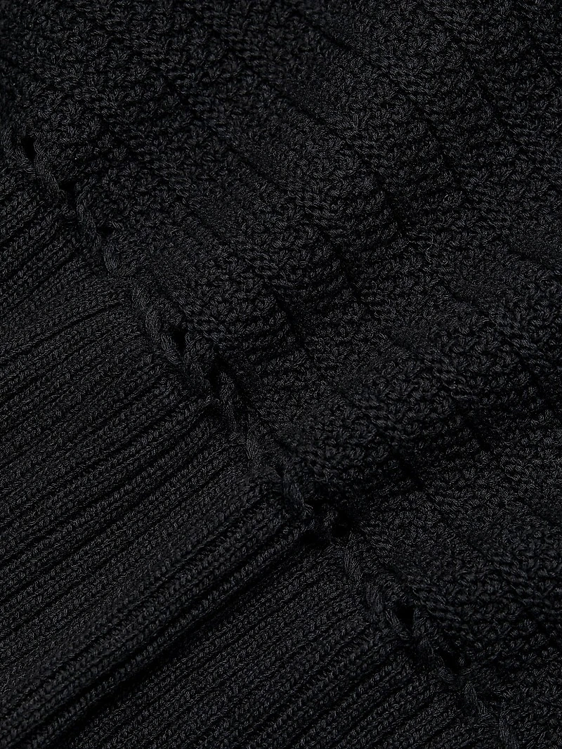 Ginny Cotton Knit Long-Sleeve Sweater