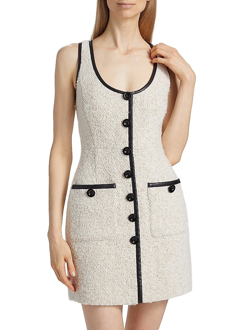 Zola Tweed Sleeveless Minidress