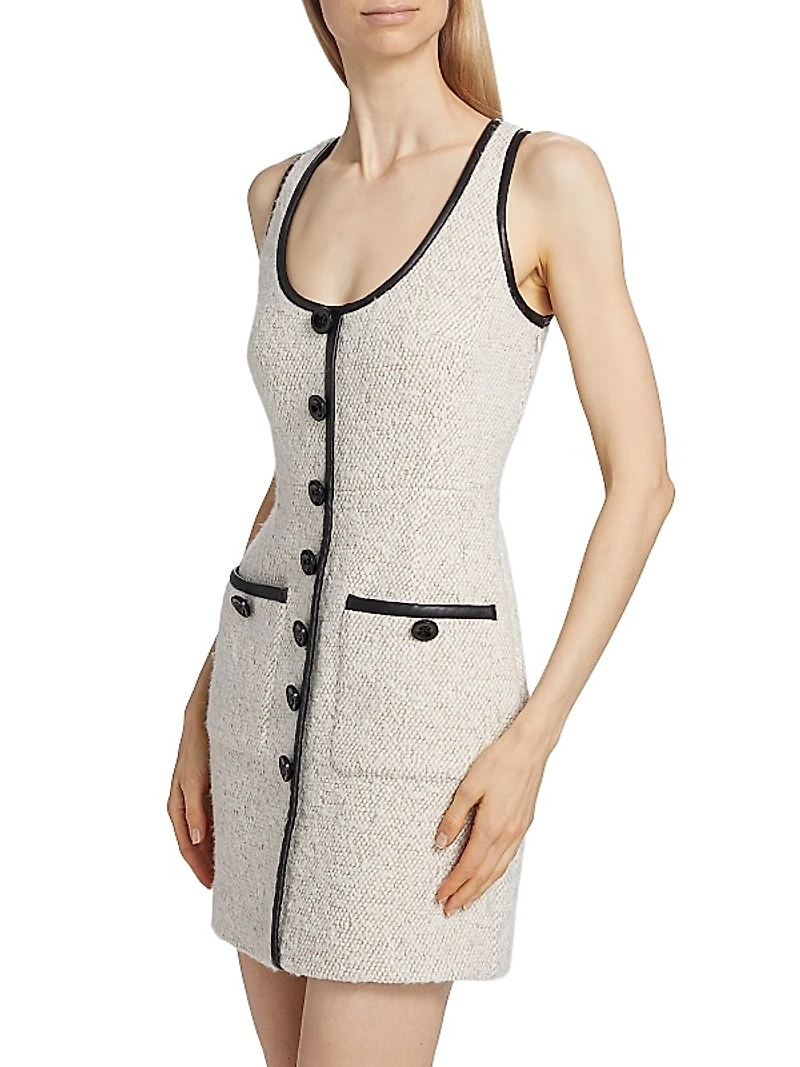 Zola Tweed Sleeveless Minidress