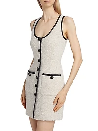 Zola Tweed Sleeveless Minidress