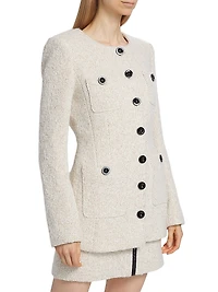 Lea Tweed Single-Breasted Jacket