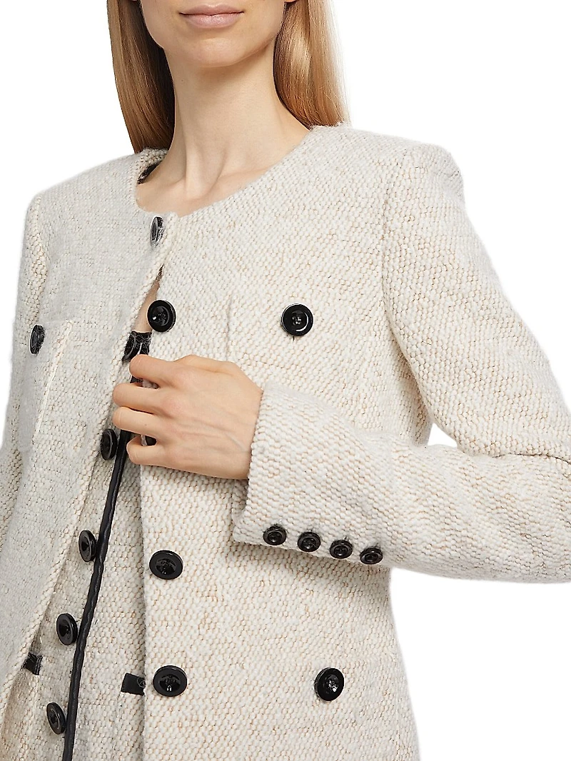 Lea Tweed Single-Breasted Jacket