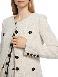 Lea Tweed Single-Breasted Jacket