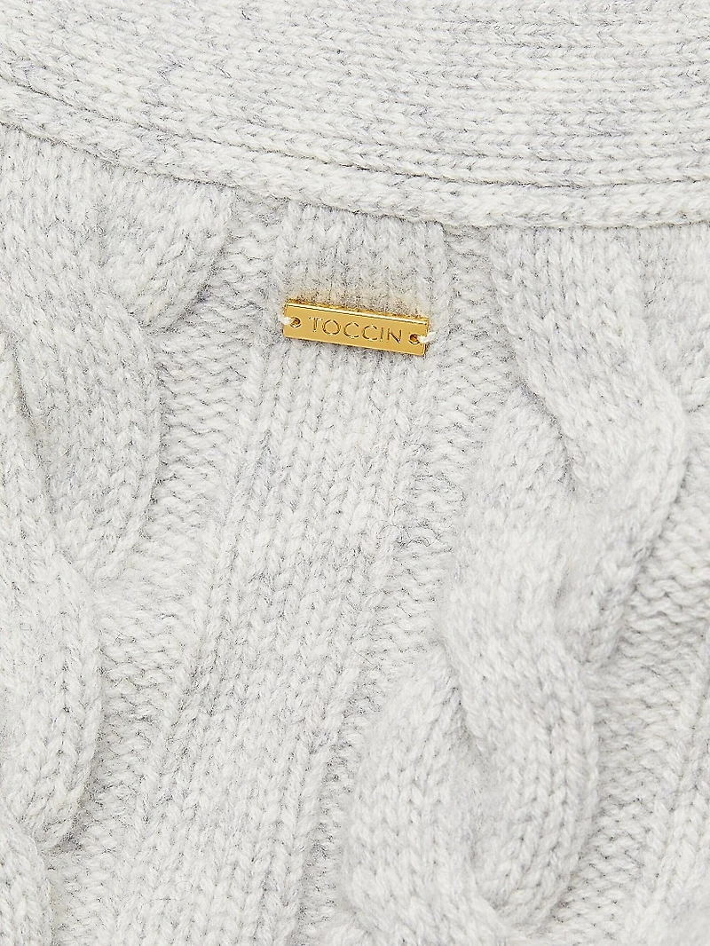 Lucie Wool-Cashmere Cable-Knit Cardigan