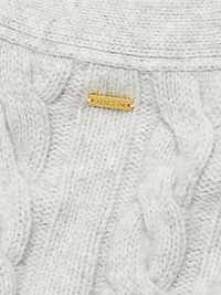 Lucie Wool-Cashmere Cable-Knit Cardigan