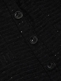 Sophia Textured-Knit Sleeveless Minidress