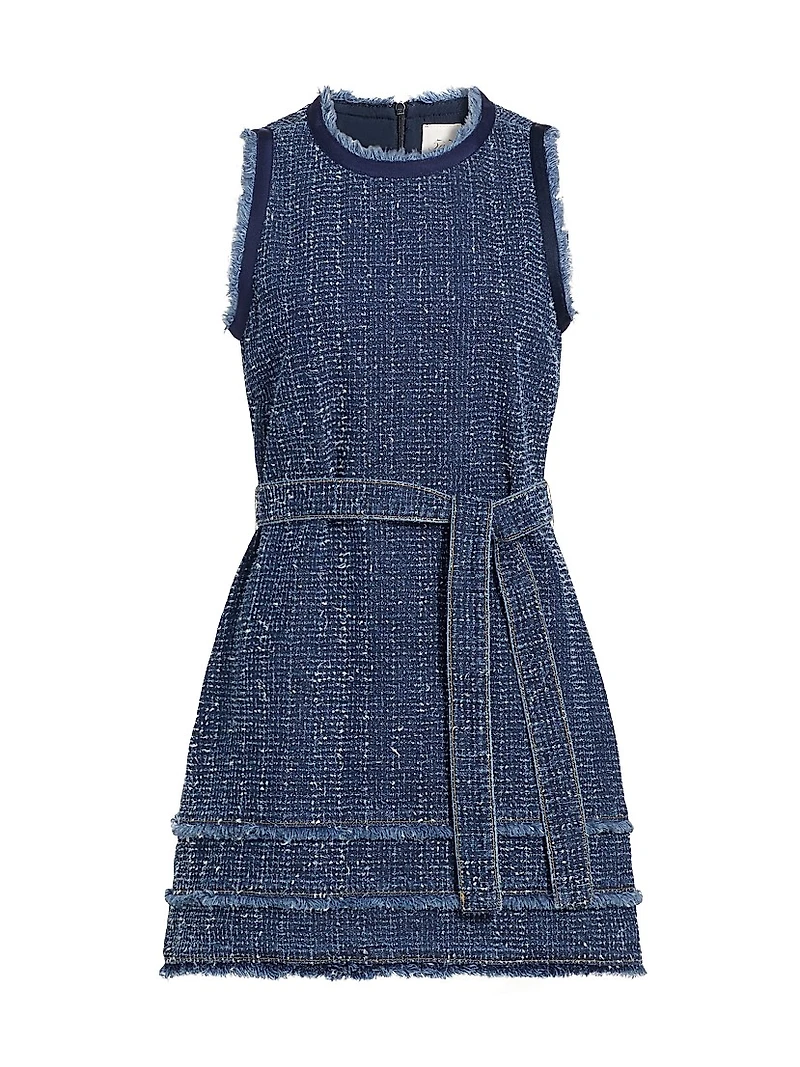 Denim Bouclé Minidress