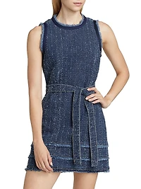 Denim Bouclé Minidress