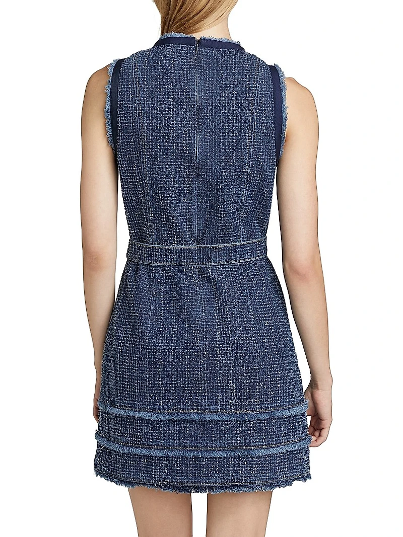 Denim Bouclé Minidress