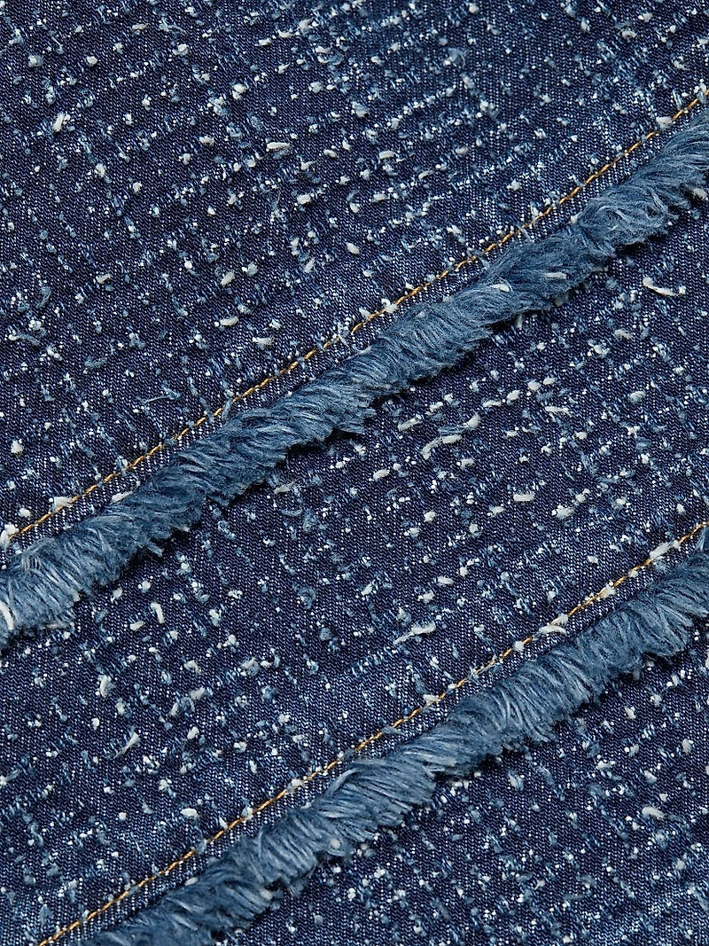 Denim Bouclé Minidress