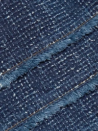 Denim Bouclé Minidress