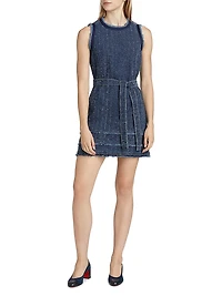 Denim Bouclé Minidress