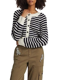 Millie Shaker Striped Cardigan