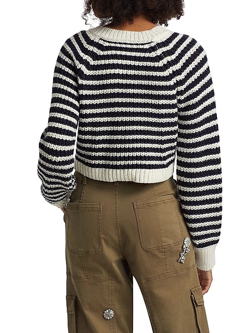 Millie Shaker Striped Cardigan