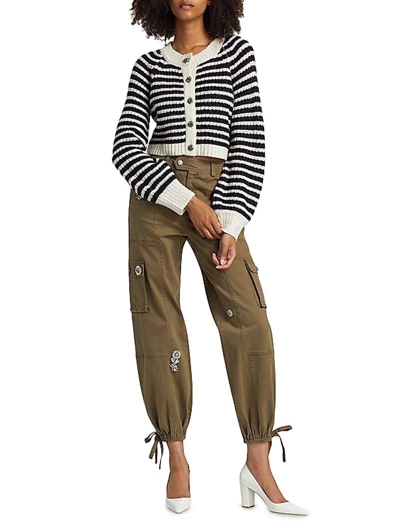 Millie Shaker Striped Cardigan