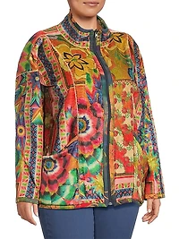 Plus Joan Reversible Zip Jacket