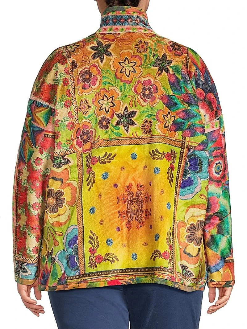 Plus Joan Reversible Zip Jacket