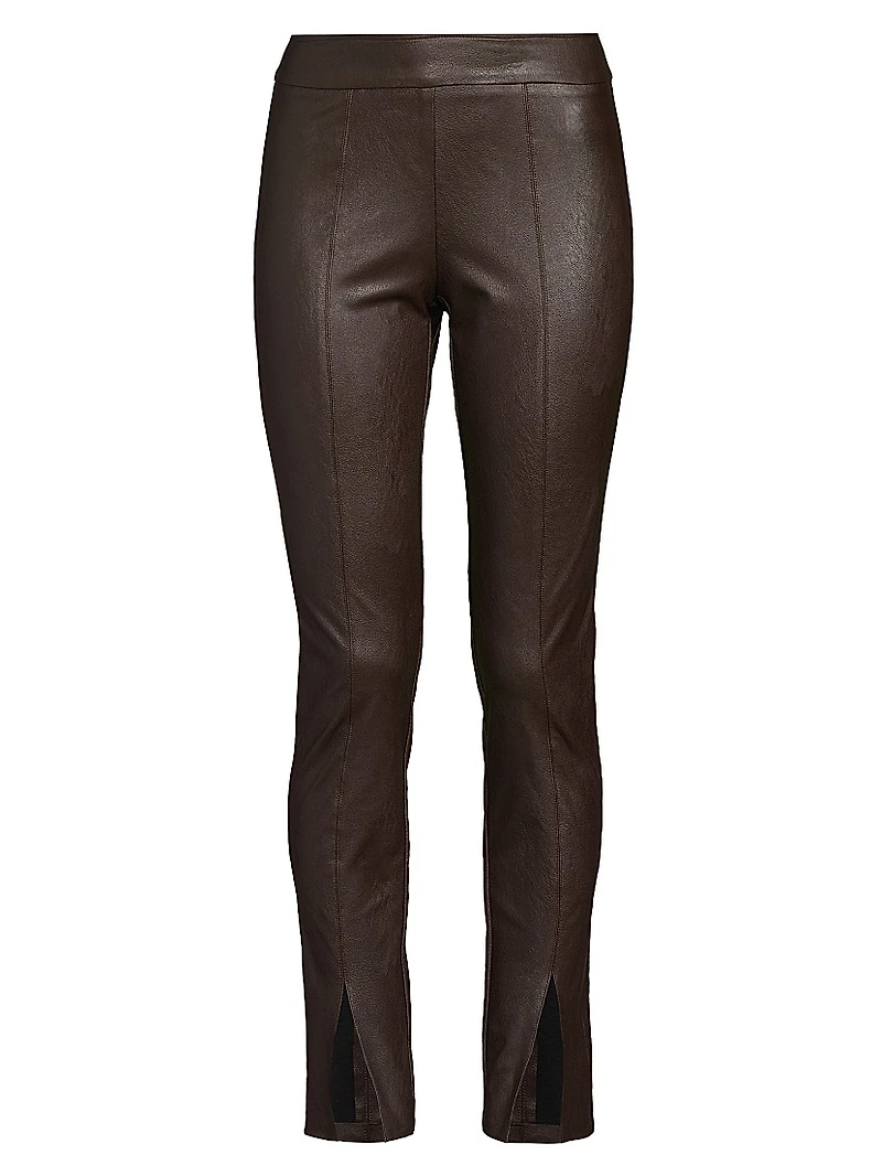 Faux-Leather Skinny Pants