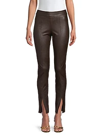 Faux-Leather Skinny Pants