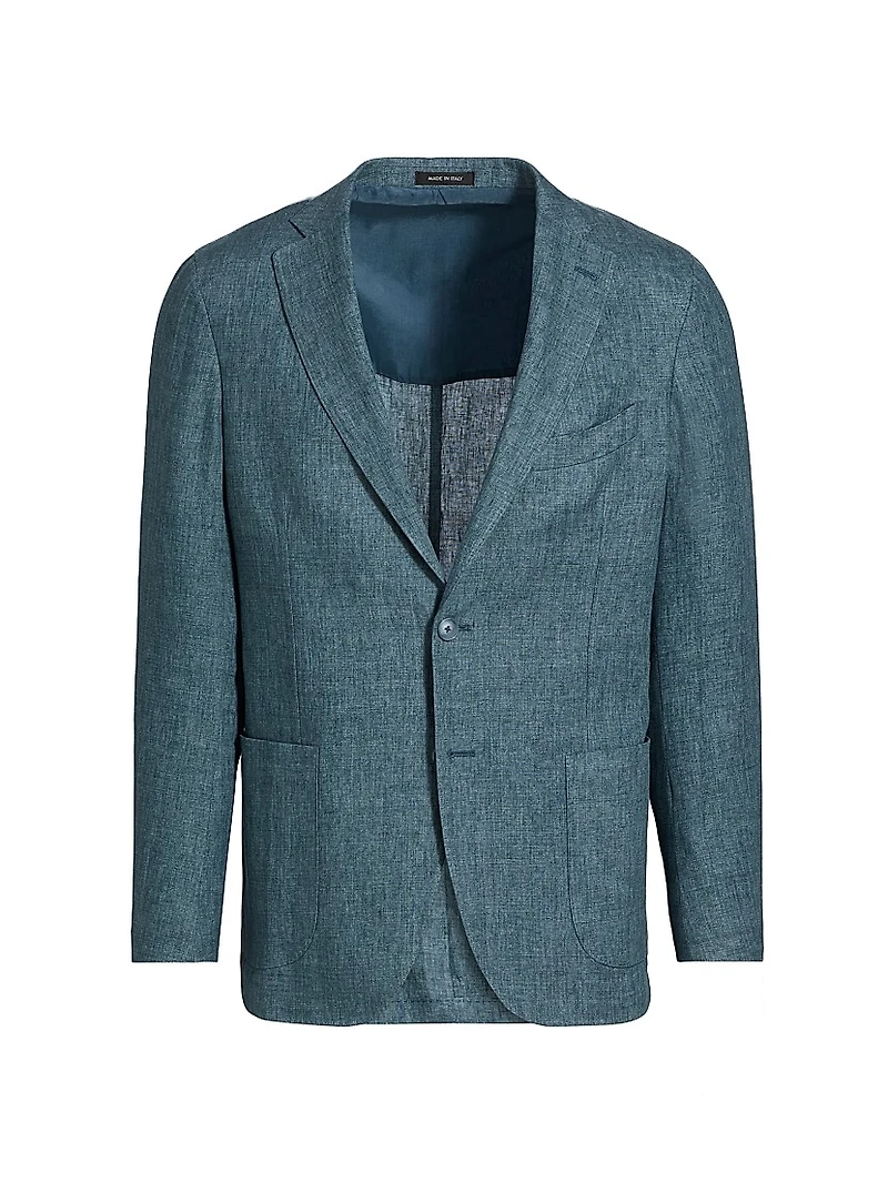 Délavé Solid Linen Suit Jacket