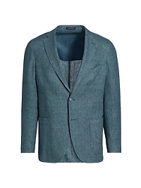 Délavé Solid Linen Suit Jacket