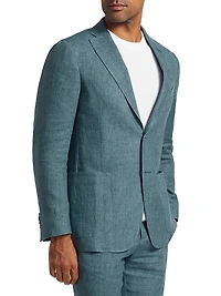 Délavé Solid Linen Suit Jacket