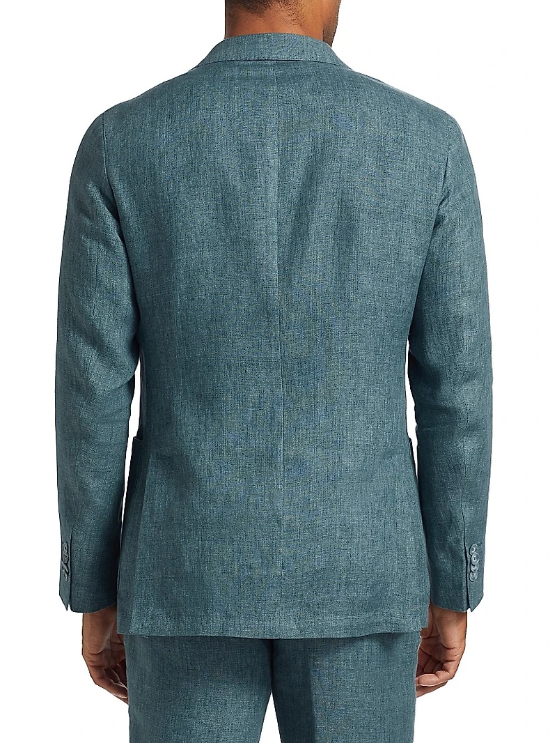 Délavé Solid Linen Suit Jacket