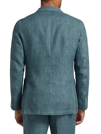 Délavé Solid Linen Suit Jacket
