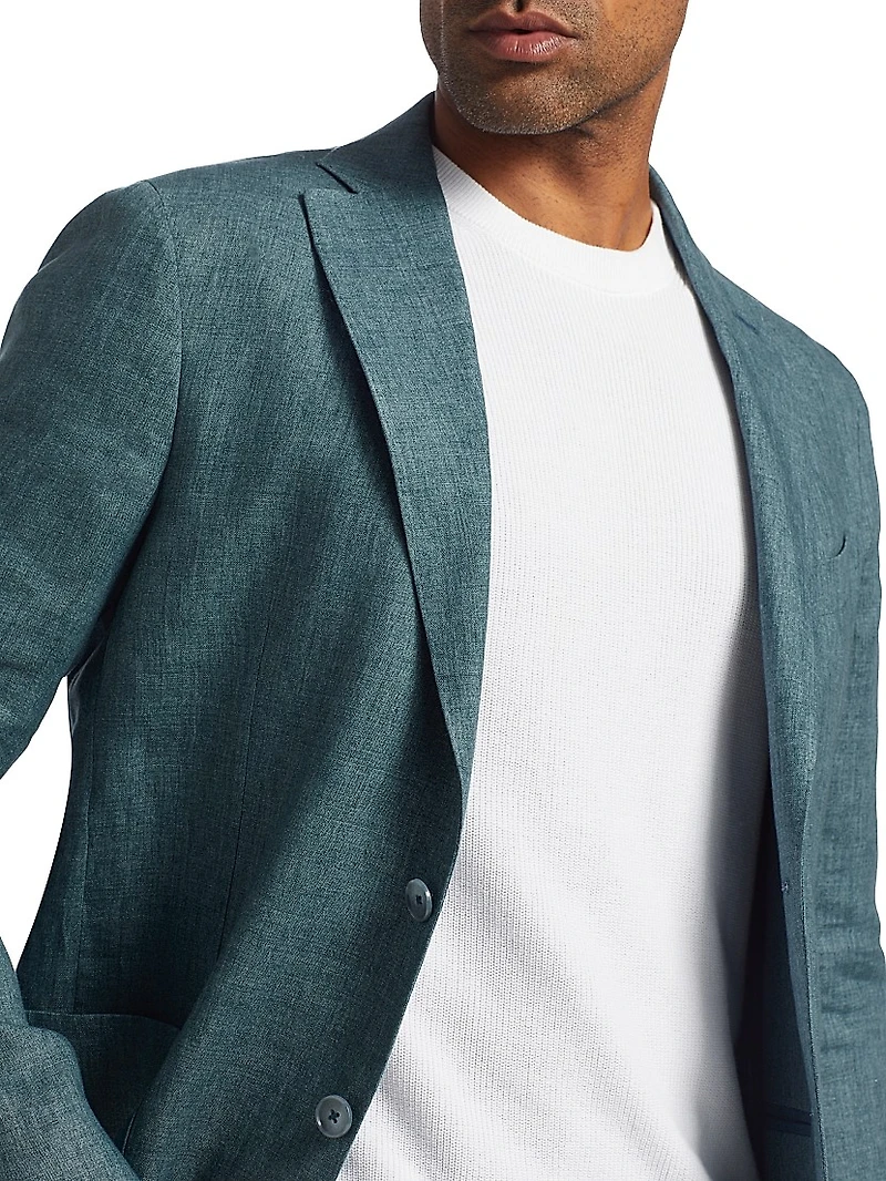 Délavé Solid Linen Suit Jacket