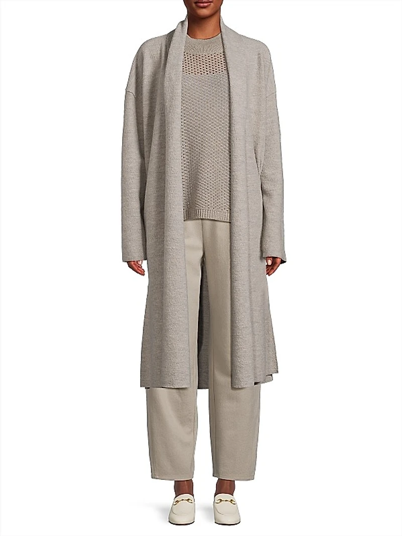 High Collar Duster Cardigan