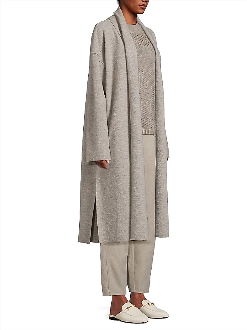 High Collar Duster Cardigan