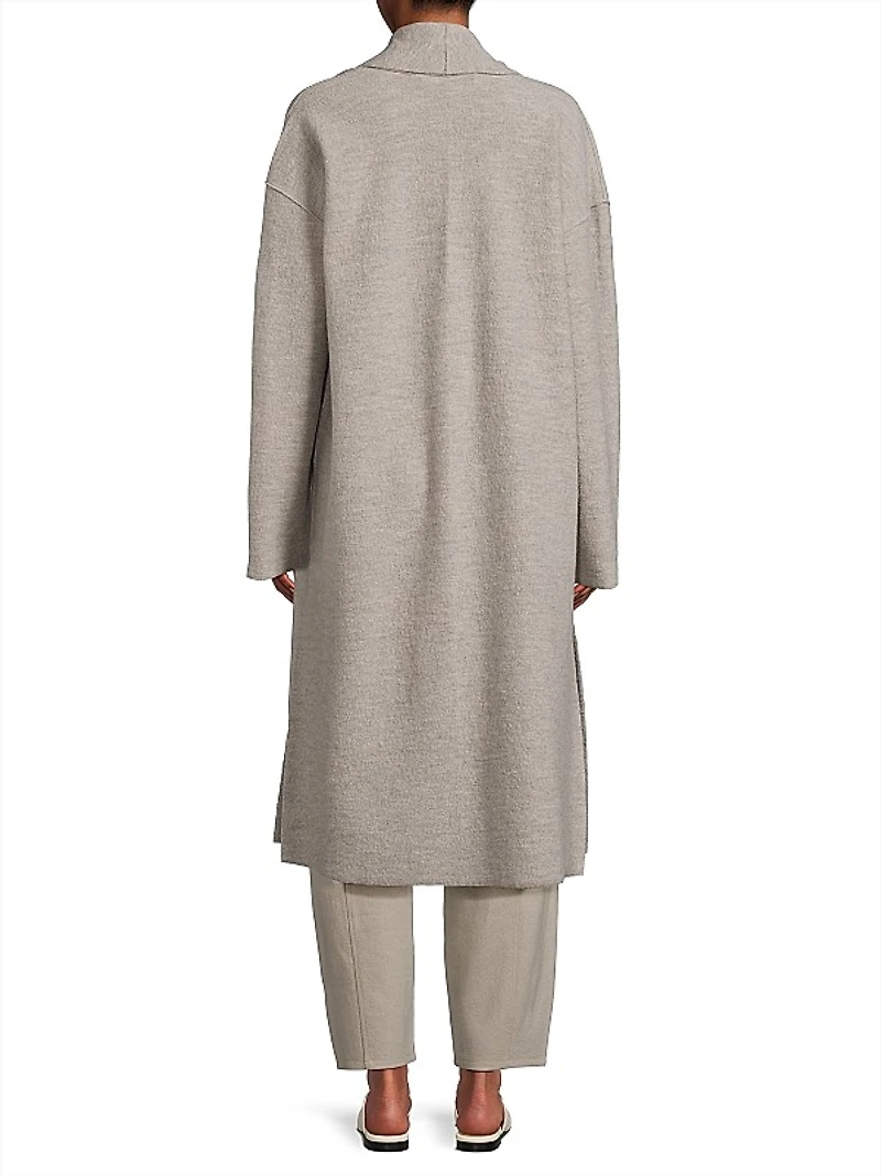 High Collar Duster Cardigan