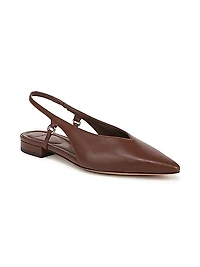 Ines Leather Slingback Flats
