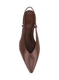 Ines Leather Slingback Flats