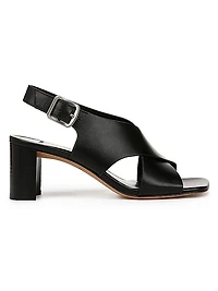 Omega Leather Slingback Sandals