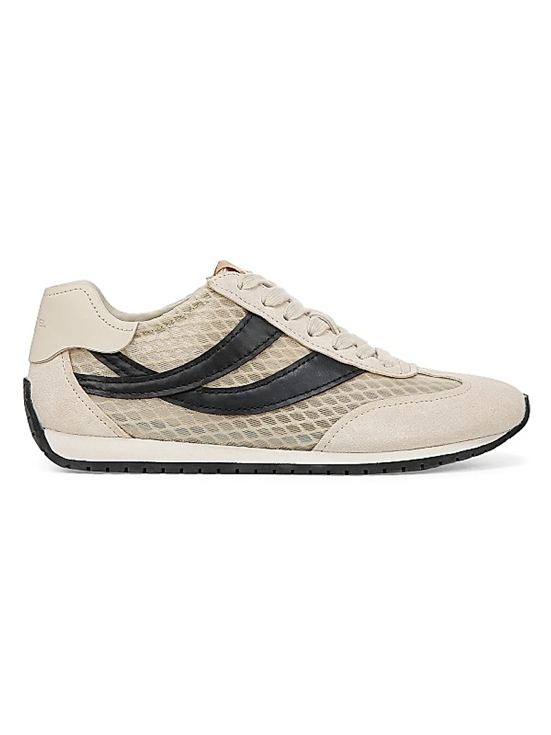 Oasis Runner Mesh & Leather Lace-Up Shoes