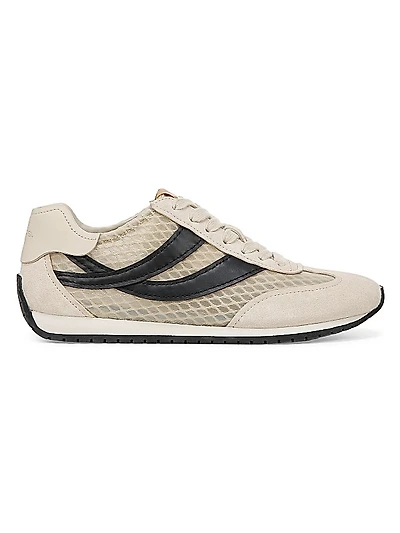 Oasis Runner Mesh & Leather Lace-Up Shoes