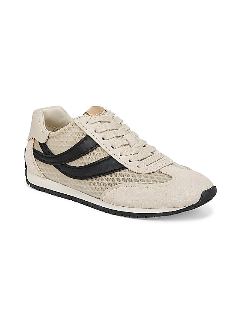 Oasis Runner Mesh & Leather Lace-Up Shoes