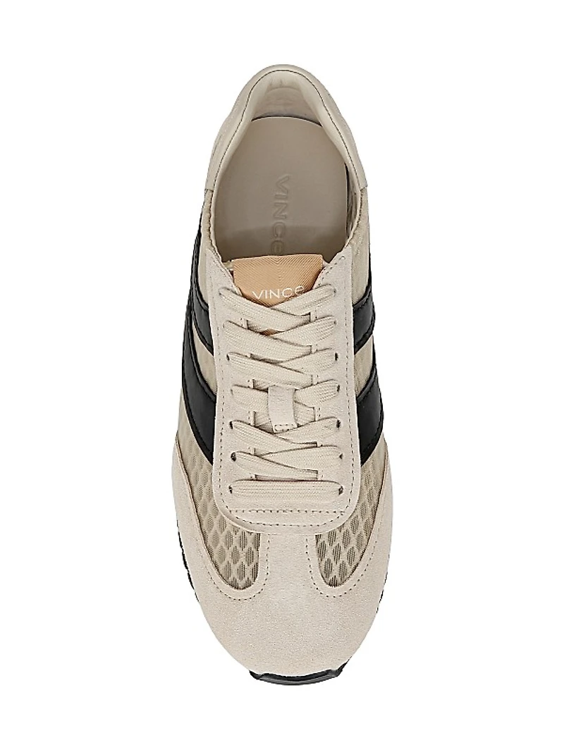 Oasis Runner Mesh & Leather Lace-Up Shoes