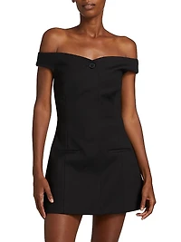 Sandrine Off-The-Shoulder Minidress