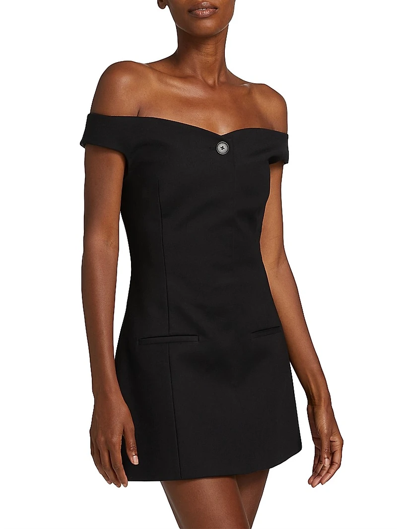 Sandrine Off-The-Shoulder Minidress