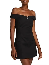 Sandrine Off-The-Shoulder Minidress