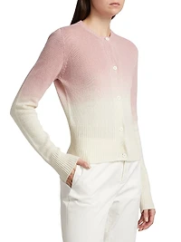 Faded Ombré Slim-Fit Cardigan