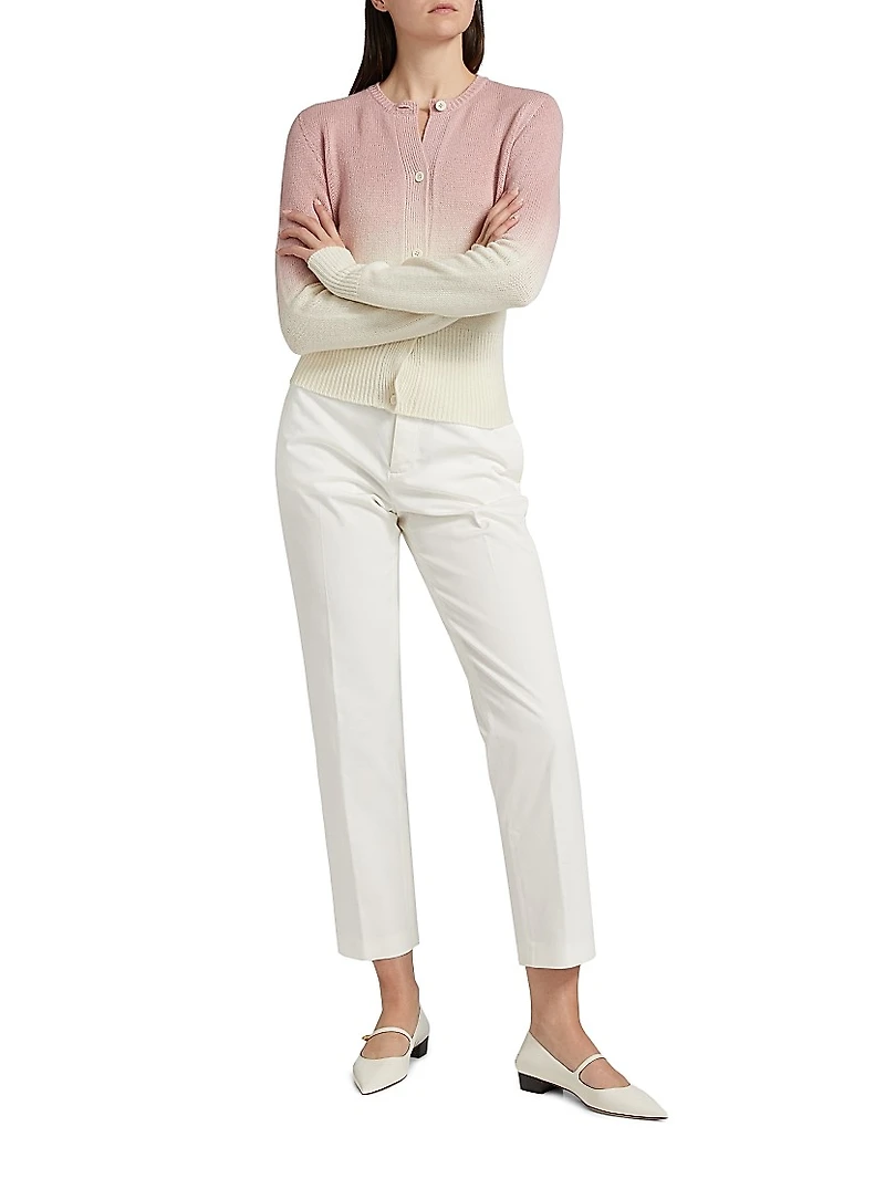 Faded Ombré Slim-Fit Cardigan