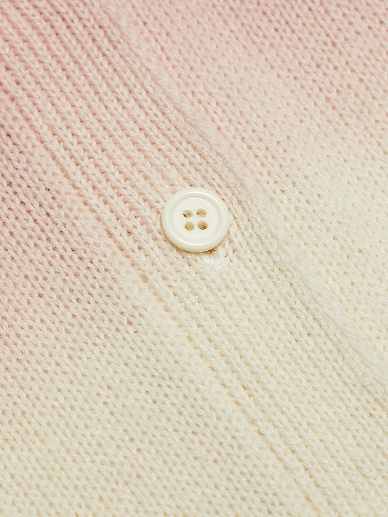 Faded Ombré Slim-Fit Cardigan