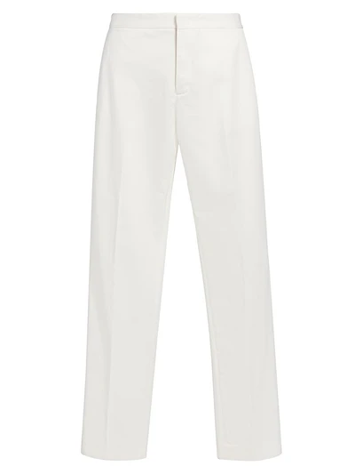 Cotton Gabardine Regular-Fit Trousers