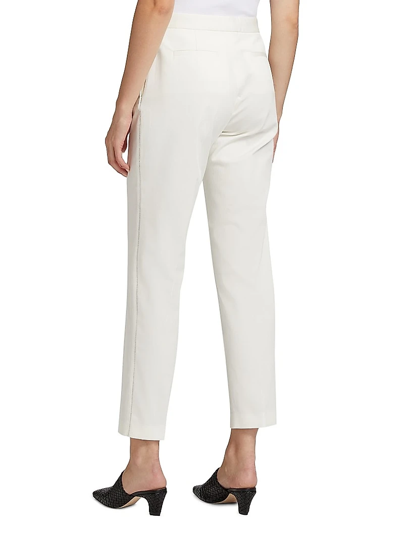 Cotton Gabardine Regular-Fit Trousers