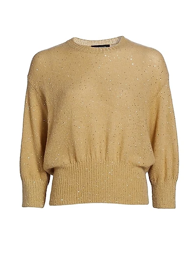Sequined Mohair-Blend Sweater