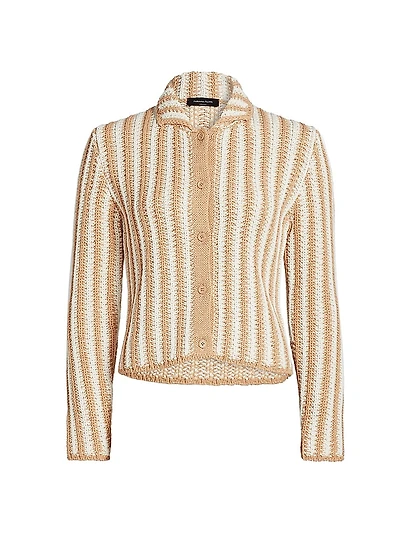 Stripe Crochet Cardigan
