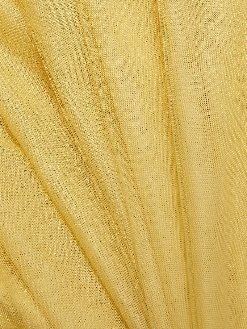 Golden Tulle Maxi Skirt
